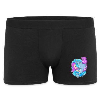3rd Birthday Girl 3 years old Mermaid - Men's Boxer Shorts - black - Front