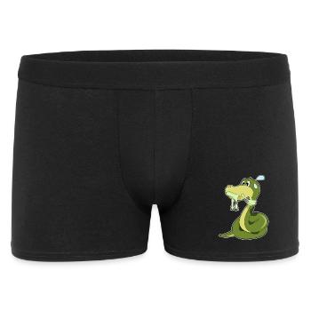 Funny snake - Men's Boxer Shorts - black - Front