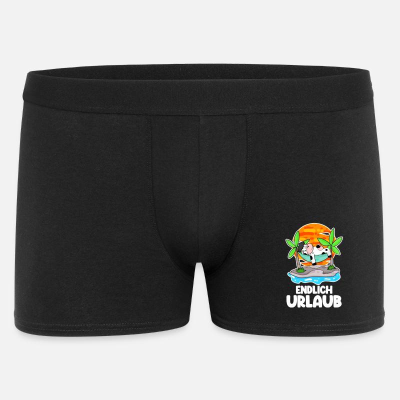 Urlaub - Männer Boxer Shorts - Schwarz