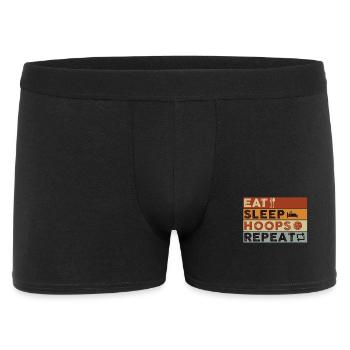 Manger des cerceaux de sommeil Répéter le basketball - Boxer Homme - noir - Devant