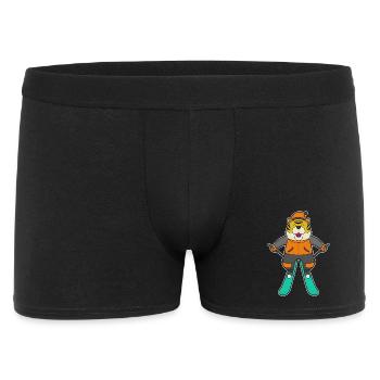 Tiger Skier Skier Skier - Men's Boxer Shorts - black - Front