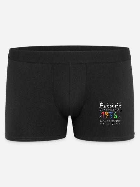 1936 - Born 1936 - Men's Boxer Shorts - black