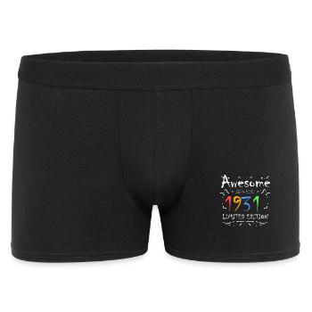 1931 - Jahrgang 1931 - Männer Boxer Shorts - Schwarz - Vorne