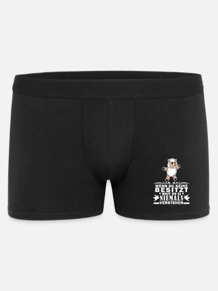 Schafe Schaf Schafzüchter Geschenk - Männer Boxer Shorts - Schwarz