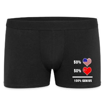 Les États-Unis et la Turquie, du génie - Boxer Homme - noir - Devant