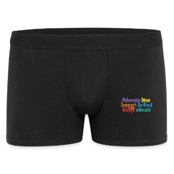 Plaidoyer Amour Soutien Accepter Soyez gentil - Boxer Homme - noir - Devant