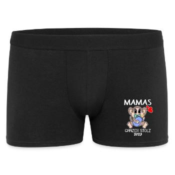 Baby 2023 - Geburt Schwanger 2023 - Baby Junge - Männer Boxer Shorts - Schwarz - Vorne