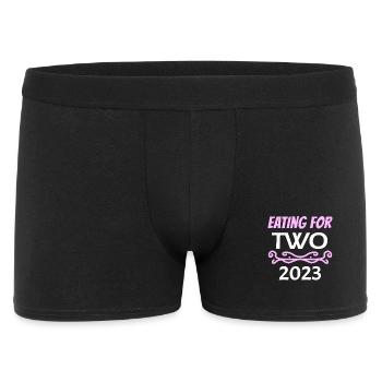 Grossesse Gémeaux 2023 - Boxer Homme - noir - Devant