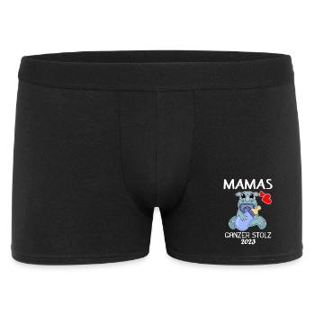 Baby 2023 - Geburt Schwanger 2023 - Baby Junge - Männer Boxer Shorts - Schwarz - Vorne