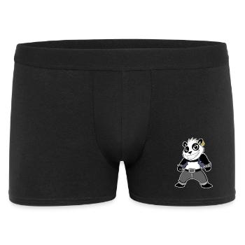 Cool Panda - Männer Boxer Shorts - Schwarz - Vorne