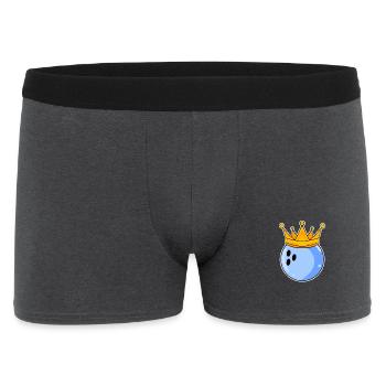 Bowling Herren Partnerlook - Männer Boxer Shorts - Anthrazit - Vorne