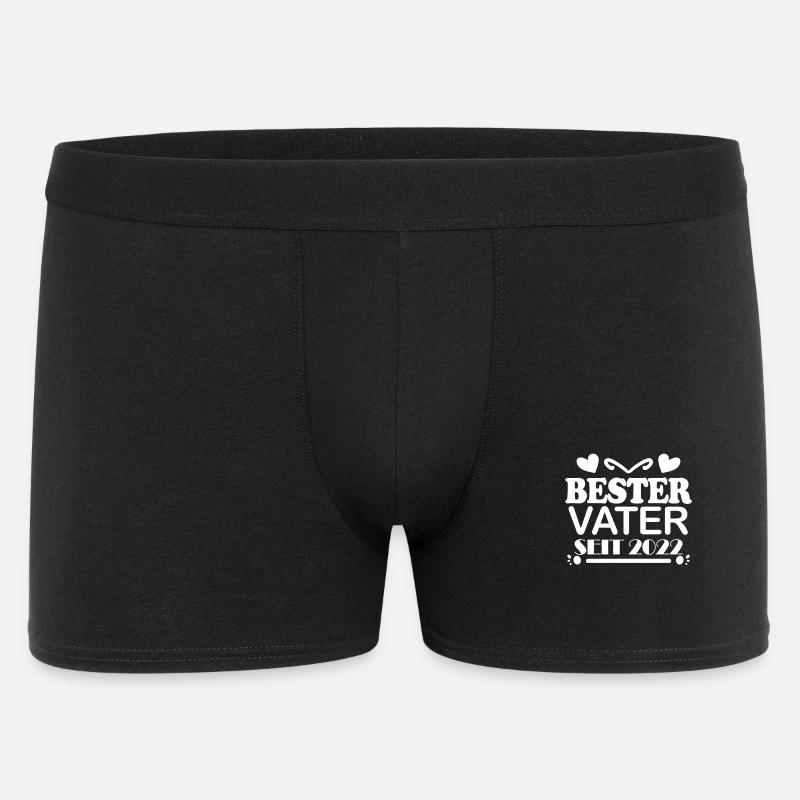 Bester Vater seit 2022 - Männer Boxer Shorts - Schwarz