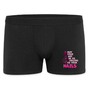 Que votre journée soit aussi incroyable tante des ongles - Boxer Homme - noir - Devant