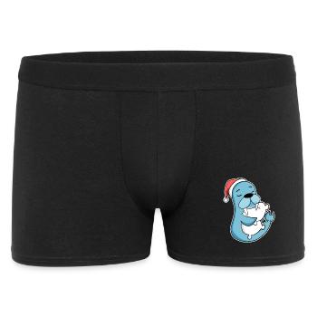 Lion de mer Noël Sommeil Sommeil Sommeil - Boxer Homme - noir - Devant