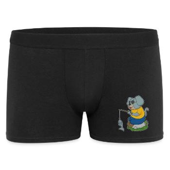 Pêche au poisson Dog Angler - Boxer Homme - noir - Devant