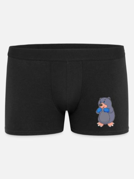 Maulwurf Boxer Boxhandschuhe Boxen - Männer Boxer Shorts - Schwarz
