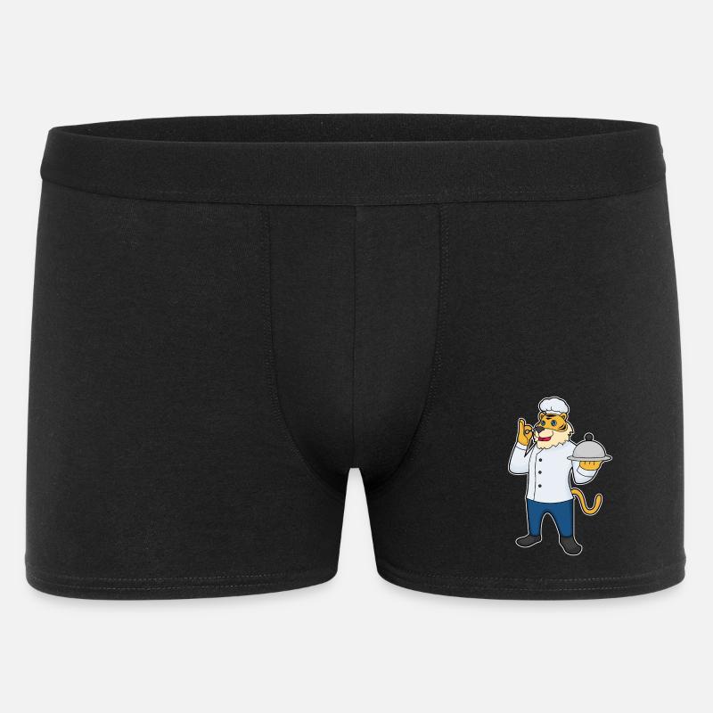 Tiger Cook Serving Bell Cooking - Men's Boxer Shorts - black