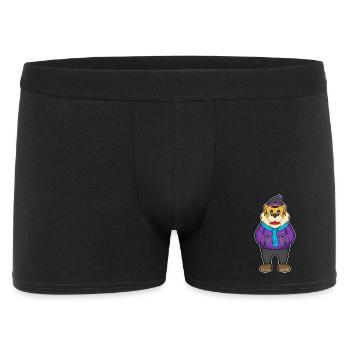 Chapeau d’hiver Écharpe de Tigre - Boxer Homme - noir - Devant