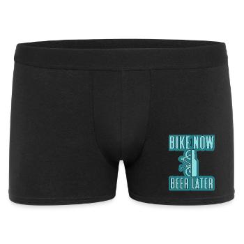 bike now beer later Mountain Bike - Men's Boxer Shorts - black - Front