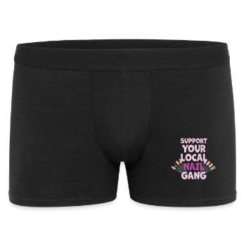 Support your local Nail Gang Nail Tech - Men's Boxer Shorts - black - Front