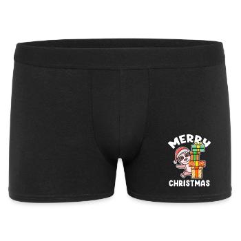 Merry Christmas Sloth - Men's Boxer Shorts - black - Front