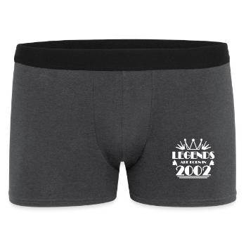 2002 - Born 2002 - Men's Boxer Shorts - charcoal grey - Front