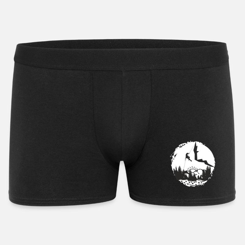 Time to Climb - Climbing Lovers - Männer Boxer Shorts - Schwarz