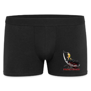 Penalty Killer Floorball v2-red - Männer Boxer Shorts - Schwarz - Vorne