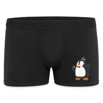 Chant du micro Penguin Singer - Boxer Homme - noir - Devant