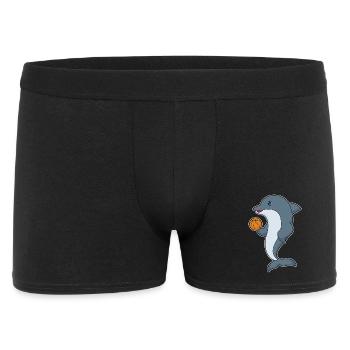 Dolphin Basketball Player Basketball - Men's Boxer Shorts - black - Front