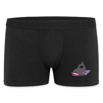 Dolphin Surfing Surfboard Summer - Men's Boxer Shorts - black - Front