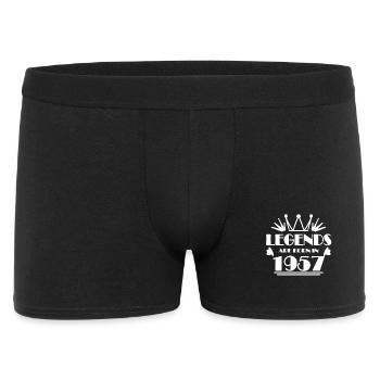1957 - Born 1957 - Men's Boxer Shorts - black - Front