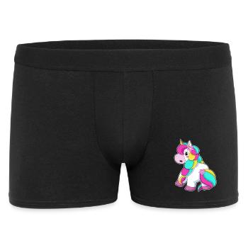 Unicorn Flower - Men's Boxer Shorts - black - Front