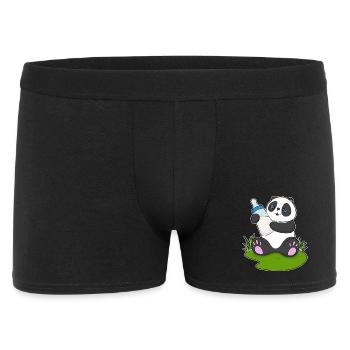 Lait pour biberon Panda - Boxer Homme - noir - Devant