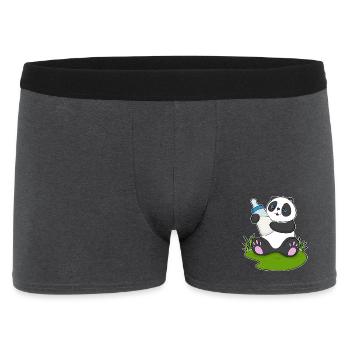 Lait pour biberon Panda - Boxer Homme - charbon - Devant