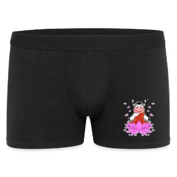 Yoga Cow - Men's Boxer Shorts - black - Front