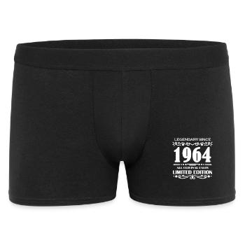 1964 - Jahrgang 1964 - Männer Boxer Shorts - Schwarz - Vorne