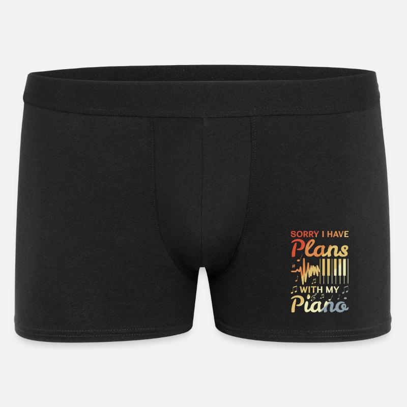 Pianist Witz - Männer Boxer Shorts - Schwarz