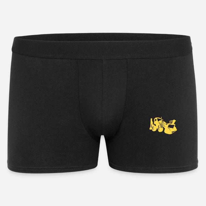 Baggerfahrer Radlader Bagger - Männer Boxer Shorts - Schwarz