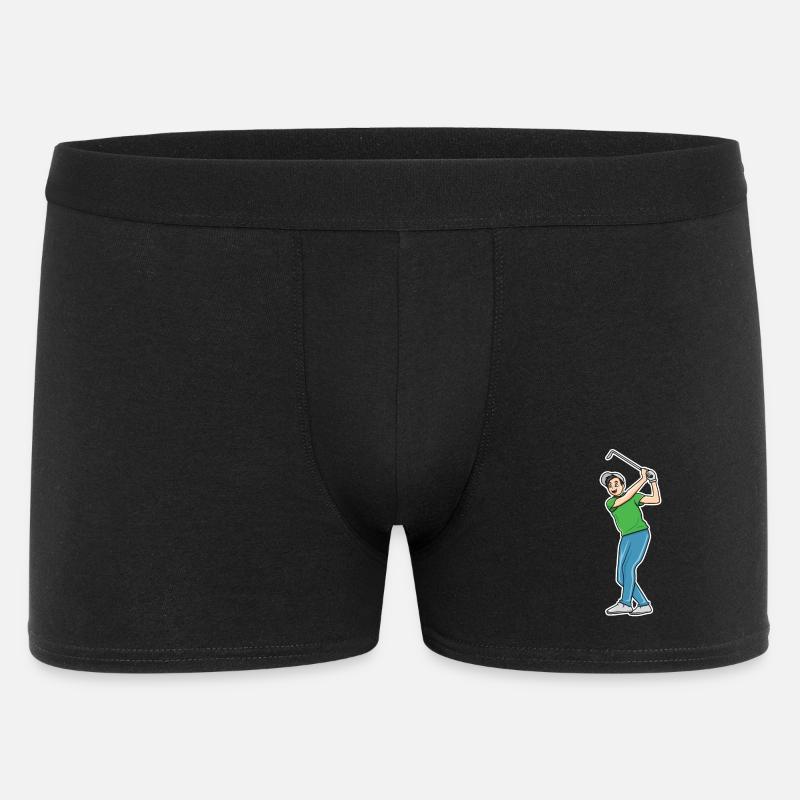 Golf Cartoon - Männer Boxer Shorts - Schwarz