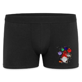 Gamer Wichtel Christmas Gnome - Männer Boxer Shorts - Schwarz - Vorne