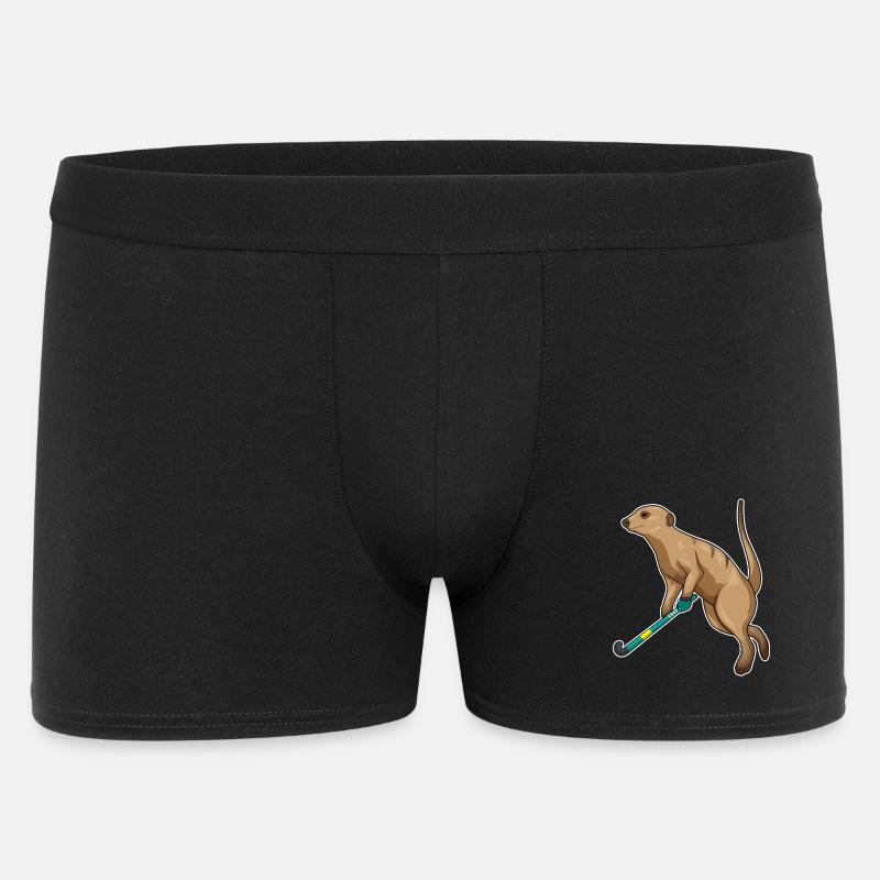 Erdmännchen Feldhockey Feldhockeyschläger - Männer Boxer Shorts - Schwarz