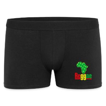 Carte Africa Reggae avec feuilles de chanvre - Boxer Homme - noir - Devant