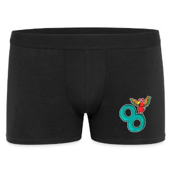 8 years old - 8th birthday with animal motif - Men's Boxer Shorts - black - Front