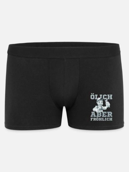 Fröhlicher Handwerker Daumenhoch - Männer Boxer Shorts - Schwarz