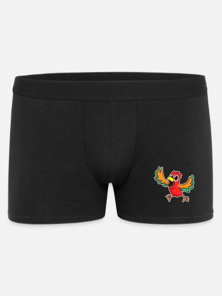 Perroquet Oiseaux Oiseaux - Boxer Homme - noir