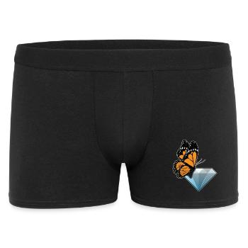 Butterfly Diamond - Men's Boxer Shorts - black - Front