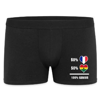 La France et le Ghana 100 % géniaux - Boxer Homme - noir - Devant