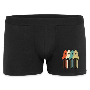 Vintage Rocket Scientist Aerospace Engineering - Men's Boxer Shorts - black - Front