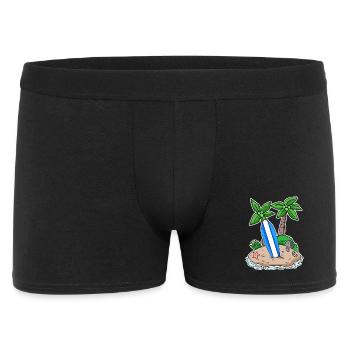 Surfer Surfing Holiday Island Motif - Boxer Homme - noir - Devant